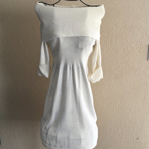TakeOut Off the Shoulder Sweater Dress (MM) - Picture 2 of 12